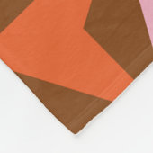 70s retro vintage pattern background fleecedecke (Ecke)