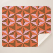 70s retro vintage pattern background sherpadecke (Vorderseite (Horizontal))