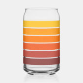 70s Retro Vintage Style Geometric Pattern Dosenglas (Rückseite)