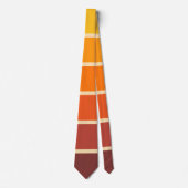 70s Retro Vintage Style Geometric Pattern Krawatte (Vorderseite)
