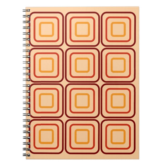 70s square pattern notizblock (Vorderseite)