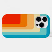 70s Square Rainbow Case-Mate iPhone Hülle (Rückseite (Horizontal))