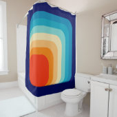 70s Square Rainbow Duschvorhang (Beispiel)