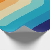 70s Square Rainbow Geschenkpapier (Ecke)