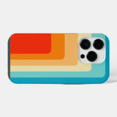 70s Square Rainbow iPhone Hülle (Rückseite (Horizontal))