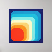 70s Square Rainbow Leinwanddruck (Vorderseite)