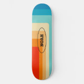 70s Square Rainbow Skateboard (Vorderseite)