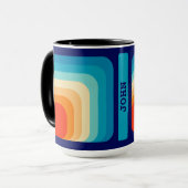 70s Square Rainbow Tasse (Vorderseite Links)