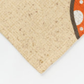 70s Style Retro Mushrooms Fleecedecke (Ecke)