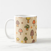 70s Style Retro Mushrooms Kaffeetasse (Links)