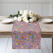 70s Style Runner Groovy Pastel Table Accent Großer Tischläufer