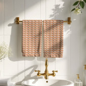 70s Style Towel Groovy Pastel Flower Power Badhandtuch Set