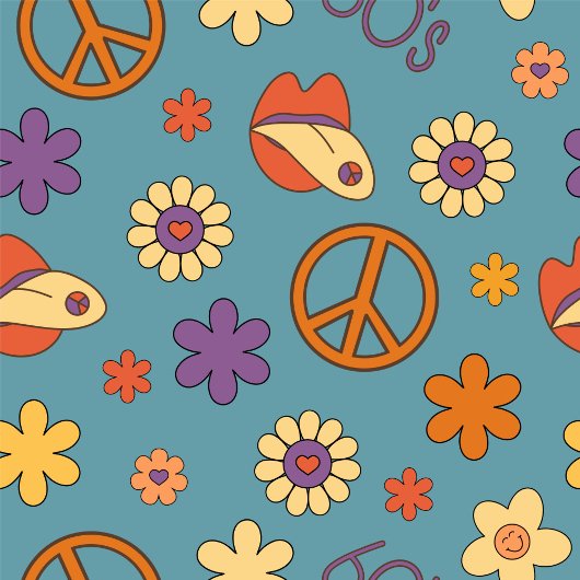 70s Style Towel Retro Boho Eclectic Bath Art Badhandtuch Set