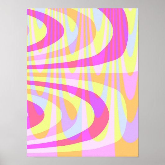 70's Swirls Poster (Vorne)