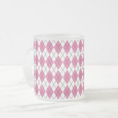 70s Tartan-Pattern Pinky Mattglastasse (Vorderseite Links)