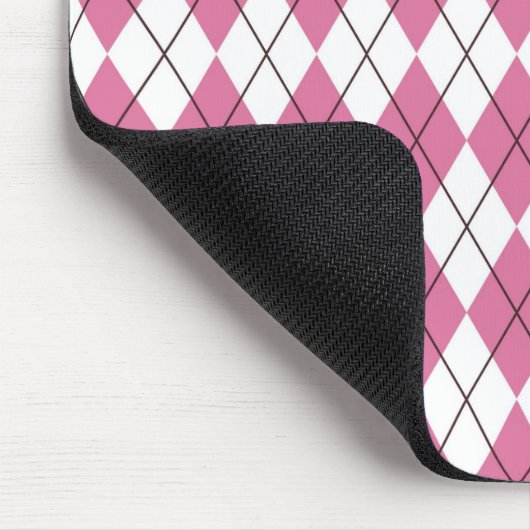 70s Tartan-Pattern Pinky Mousepad (Ecke)