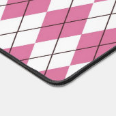 70s Tartan-Pattern Pinky Schreibtischunterlage (Ecke)