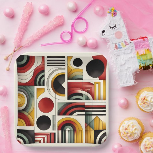 70s Urban Flow Pappteller (Party)