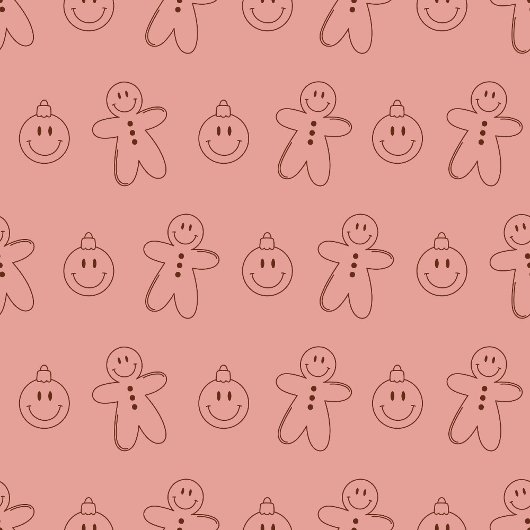 70s Vibe Table Runner Pastel Christmas for Fans Großer Tischläufer