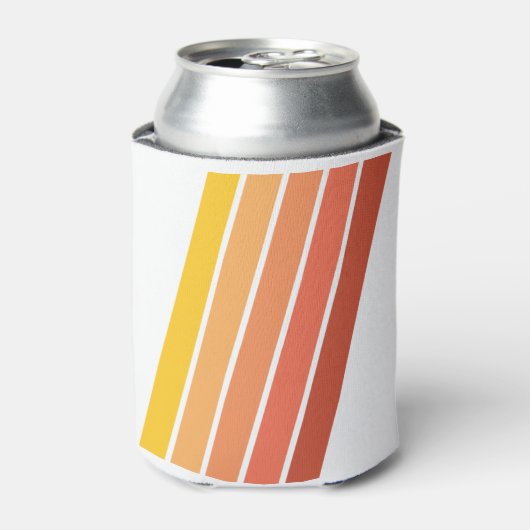 70s Vintage Retro Stripes Dosenkühler (Kanne Vorderseite)