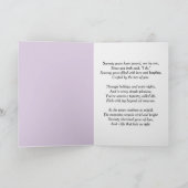 70th Anniversary Scroll Lilacs and Hydrangeas Karte (Innenseite)