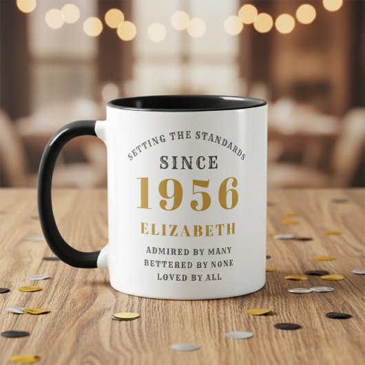 70th Birthday 1956 Add Name Elegant Tasse