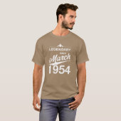 70th Birthday 70 Year Old Born March 1954 Gift fam T-Shirt (Vorne ganz)