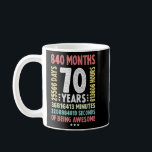 70th Birthday 70 Years Old Vintage Retro - 70 yr o Kaffeetasse<br><div class="desc">70th Birthday 70 Years Old Vintage Retro - 70 yr old 585</div>