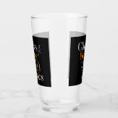 70th Birthday Cheers Beers Black Gold Party Favor Glas (Links)