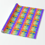 70th Birthday: Colorful, Fun Rainbow Pattern # 70 Geschenkpapier<br><div class="desc">This joyful and vibrant birthday-themed wrapping paper design features a large number “70” having a colorful rainbow spectrum inspired gradient pattern. It also features the message “HAPPY 70th BIRTHDAY, ”, and a custom recipient name. The background also features a cheerful multicolored rainbow spectrum inspired gradient pattern. Birthday themed wrapping paper...</div>