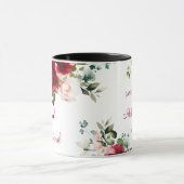 70th Birthday Floral Mug Tasse (Zentrum)