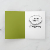 70th Birthday Frog Fishing on Lily Pad Karte (Innenseite)