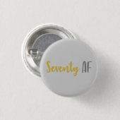 70th Birthday Gift Button (Vorne & Hinten)
