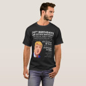 70th Birthday Gift Funny Trump Quote Shirt For Men (Vorne ganz)