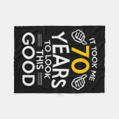 70th Birthday Gift Took Me 70 Years Old Fleecedecke (Vorderseite (Horizontal))