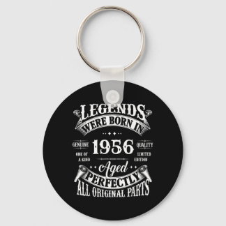 70th Birthday Gift Vintage Legends Born In 1956 70 Schlüsselanhänger