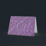 70th Birthday Greeting with letters in relief 2 Karte<br><div class="desc">Happy birthday with letters in faux-relief (printed image) and drop shadow. Only number (70th) and color background (purple) are customizable.</div>
