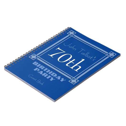 70th Birthday Guest Book Notizblock (Linke Seite)