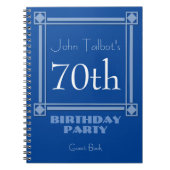 70th Birthday Guest Book Notizblock (Vorderseite)