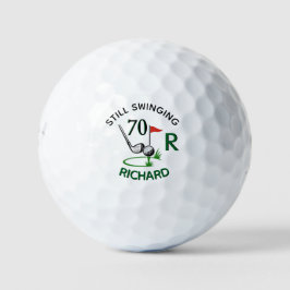 70th Birthday Men's Monogram Name Golfball