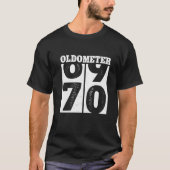 70th Birthday Ohrs Oldometer 69-70 Men Women Funn T-Shirt (Vorderseite)