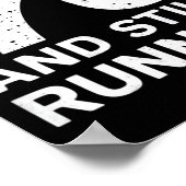 70th Birthday Older Runners Over The Hill 70 Runni Poster (Ecke)