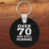 70th Birthday Older Runners Over The Hill 70 Runni Schlüsselanhänger (Vorderseite)