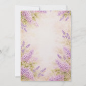 70th Birthday Party - Delightful Tea Party Einladung (Rückseite)