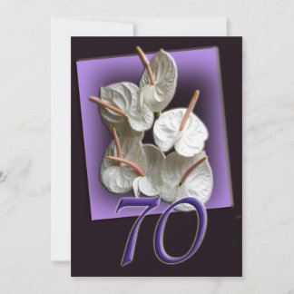 70th Birthday Party Invitation - Antheriums Einladung