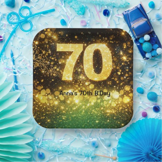 70th Birthday Party  Pappteller (Party)