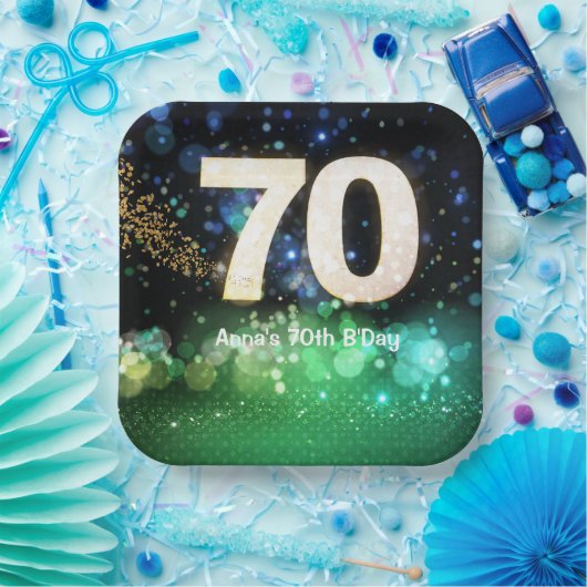 70th Birthday Party  Pappteller (Party)