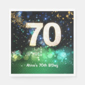 70th Birthday Party  Serviette (Vorderseite)