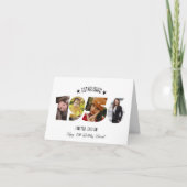 70th birthday Photo Collage established 1956 Dankeskarte (Vorderseite)