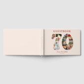 70th Birthday Photo Collage Milestone Guestbook Gästebuch (Voll)